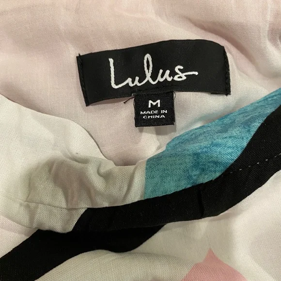 NWT - Lulu’s Colorful Abstract Print Maxi Skirt - Size Medium - Picture 5 of 5